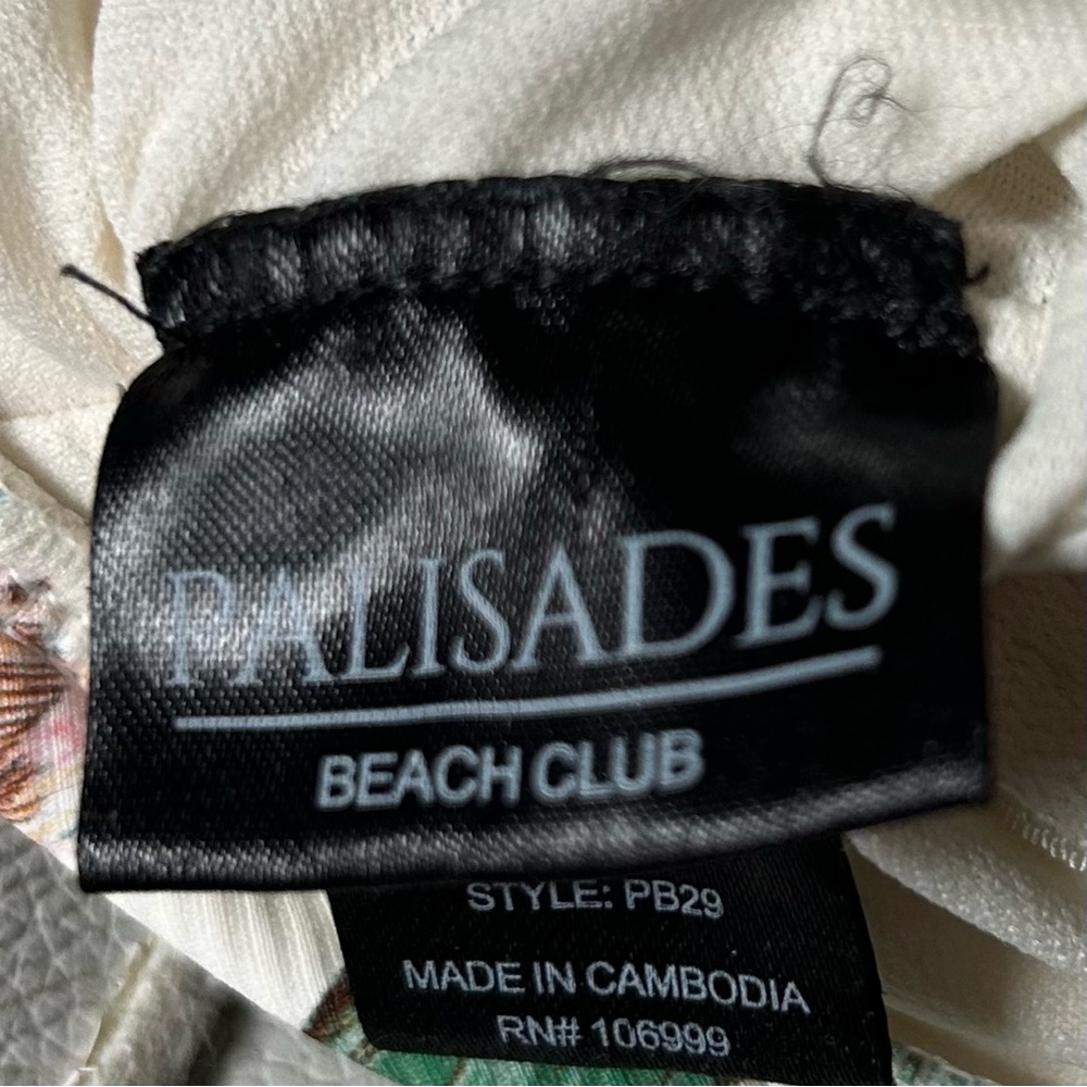 Palisades beach club Floral One-Piece Swimsuit sz Med good condition - Picture 5 of 5